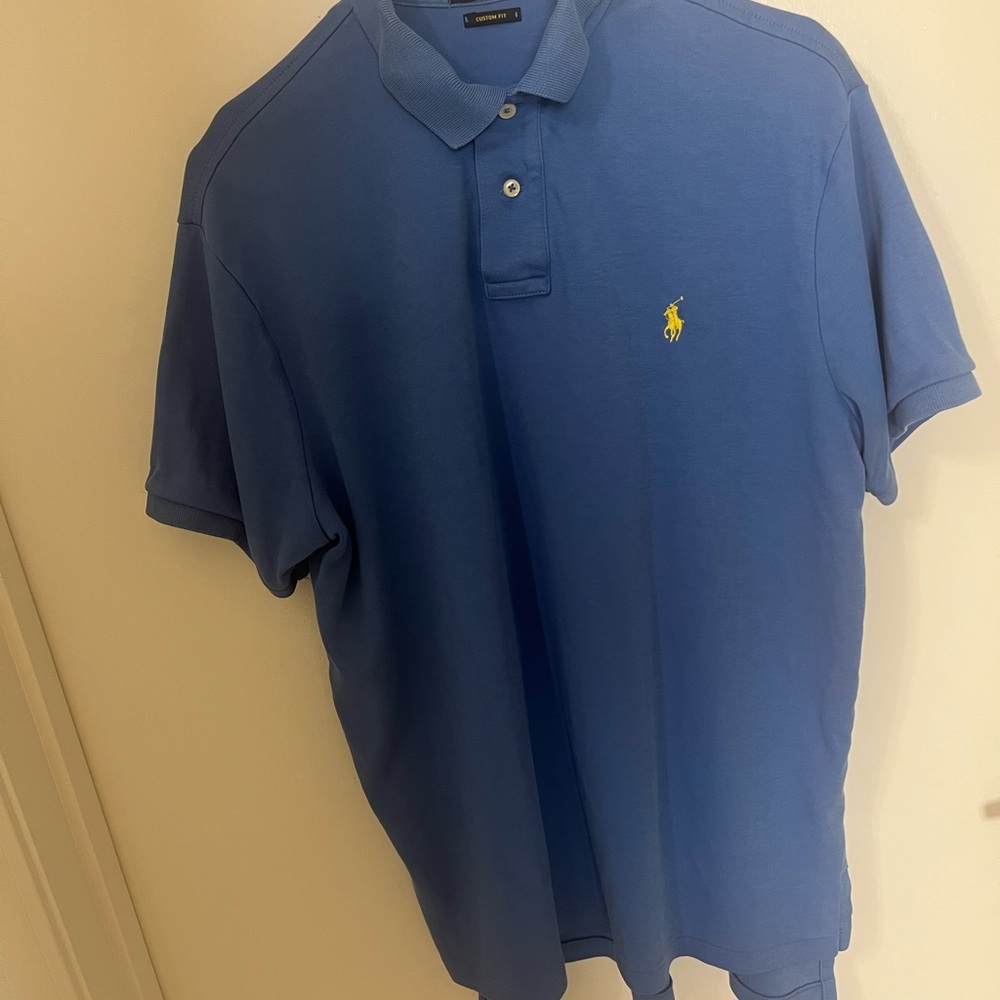 Polo by Ralph Lauren Men's Blue Polo Shirt